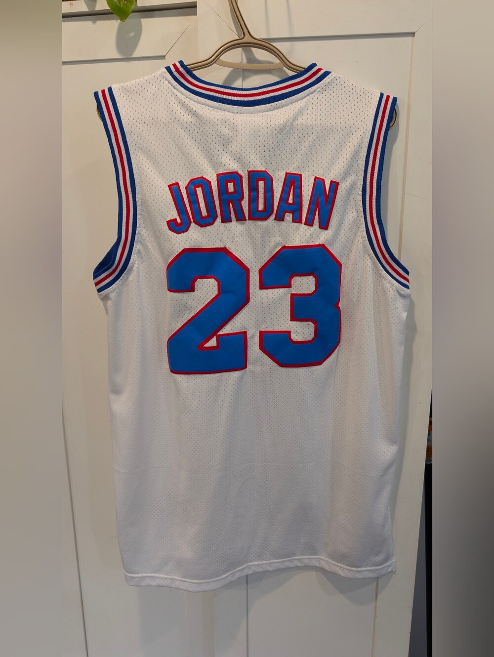 Champion Jordan Tune Squad White Basketball Jersey Size Medium